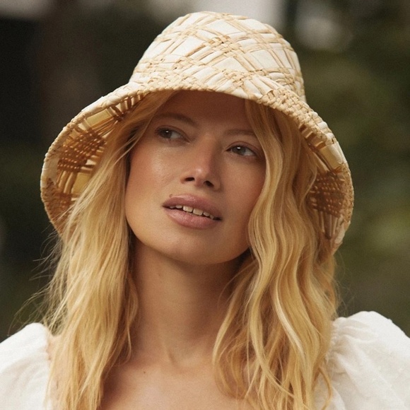 NWT Anthropologie Woven Ribbon Cloche Hat main image 6